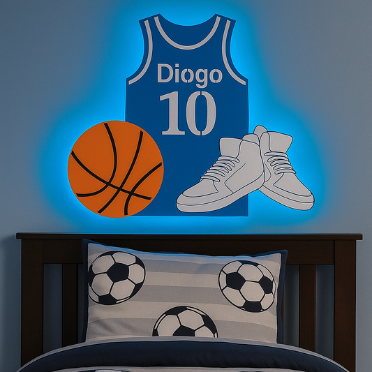 Camisola de Basquetebol com luz LED