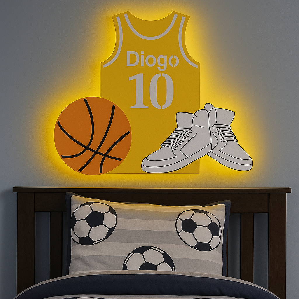 Camisola de Basquetebol com luz LED