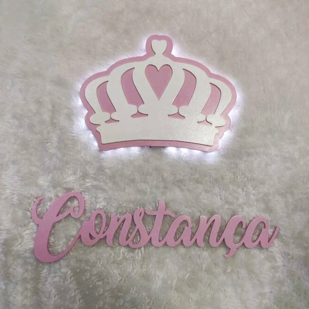 Coroa Príncipe/Princesa LED