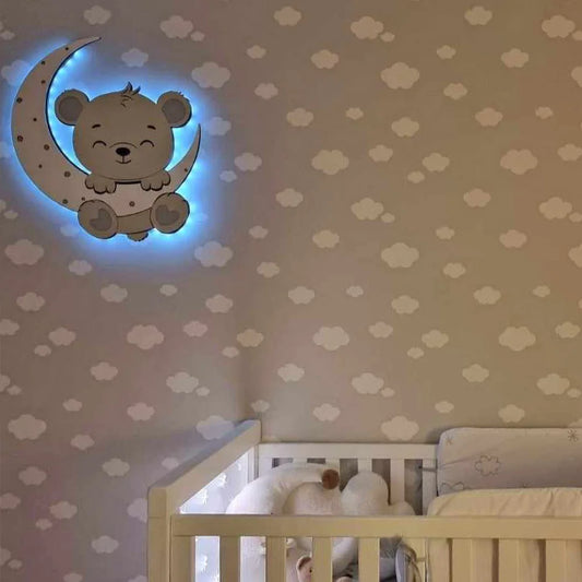 Ursinho na Lua LED