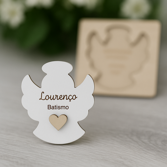 Convite de Batismo Anjo modelo1