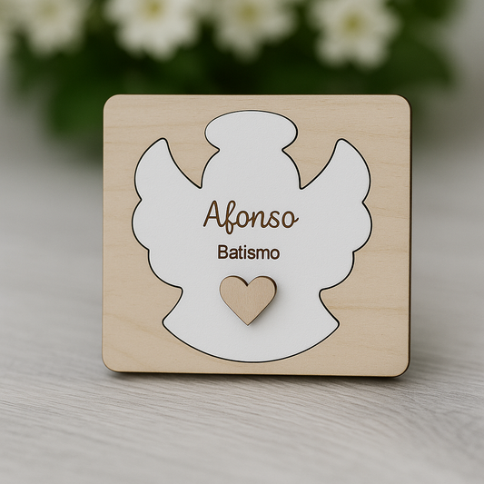 Convite de Batismo Anjo modelo1