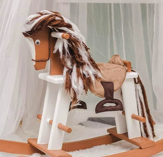 Cavalo de baloiço Cowboy / Cowgirl