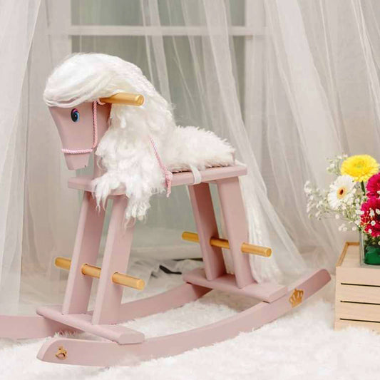 Cavalo Rosa e Dourado
