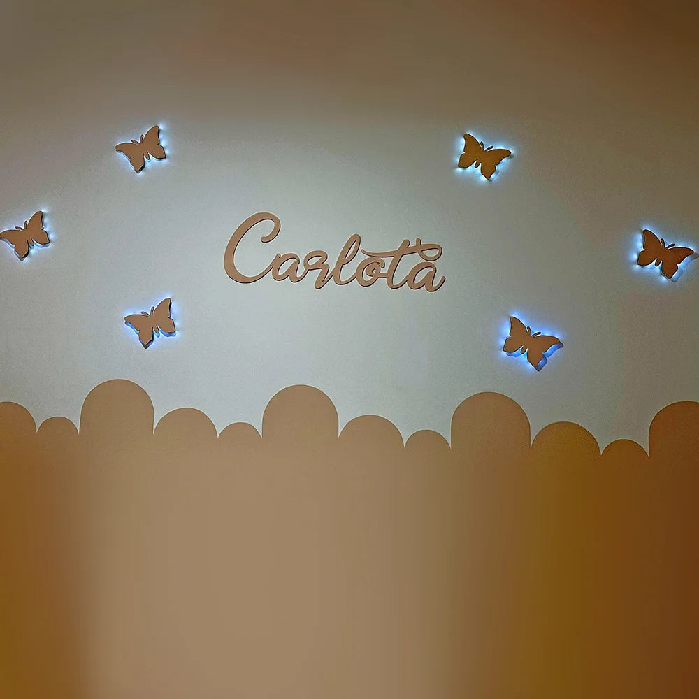 Conjunto de borboletas LED | 5 unidades