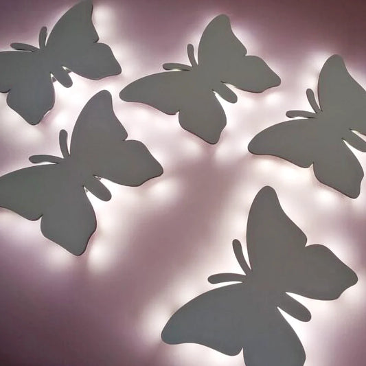 Conjunto de borboletas LED | 5 unidades