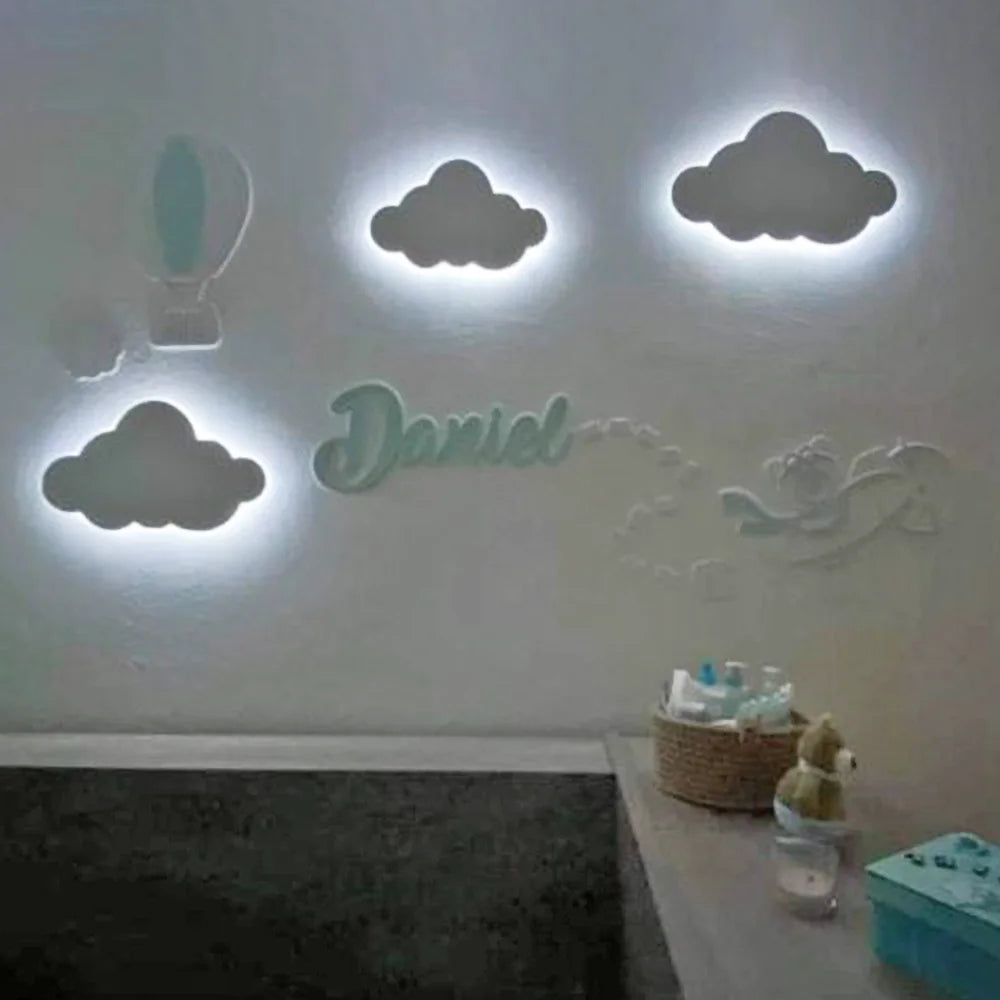 Conjunto luz ambiente ursinho aviador
