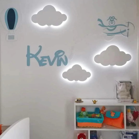 Conjunto luz ambiente ursinho aviador