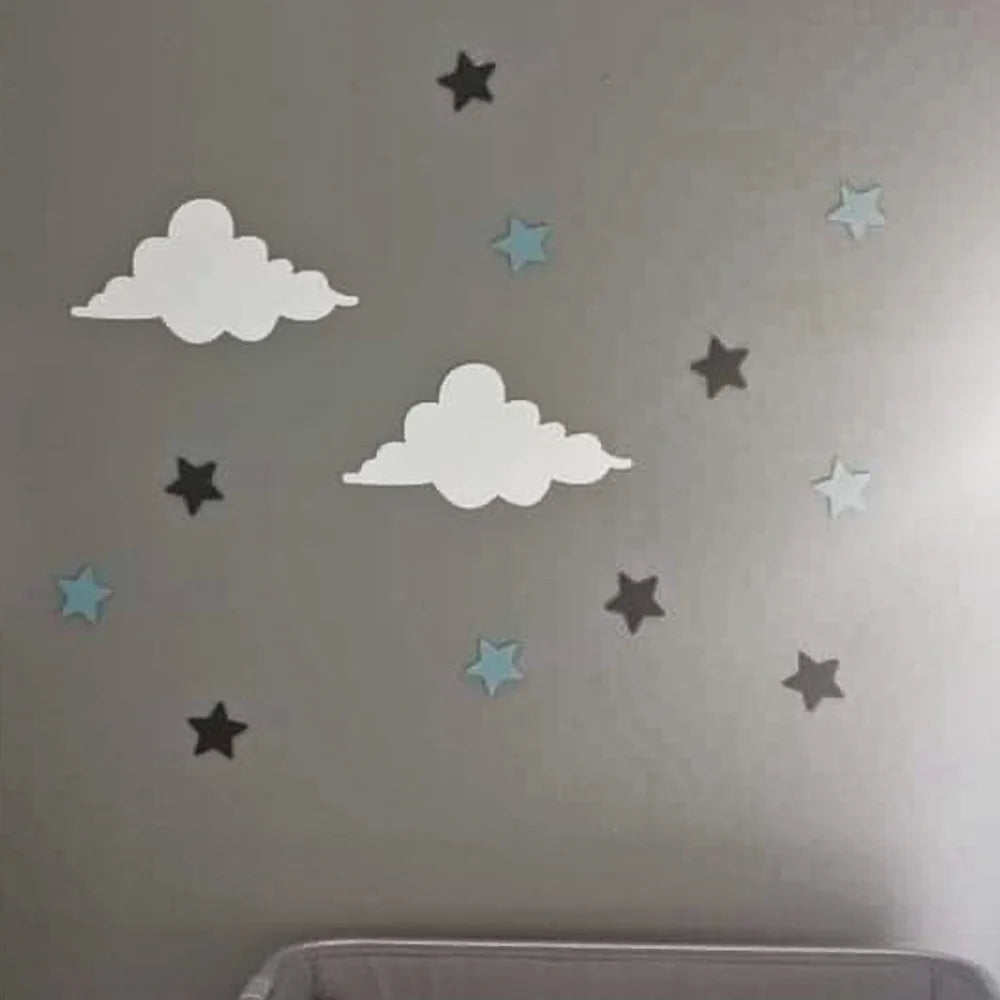 Conjunto 2 Nuvens simples sticker