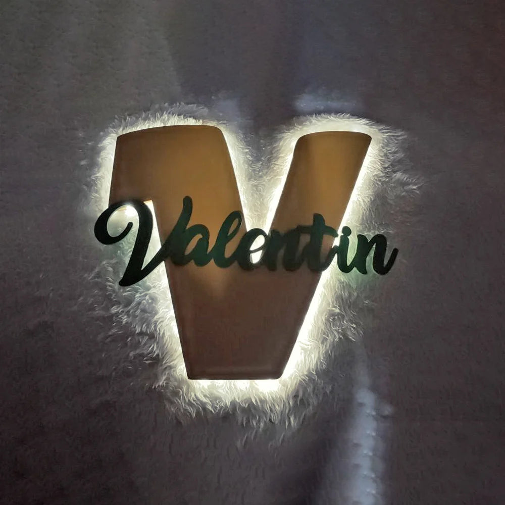 Letras decorativas LED para pendurar