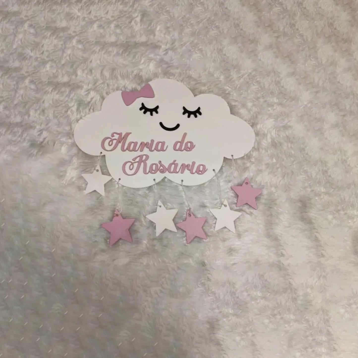 Nuvem sorridente com nome