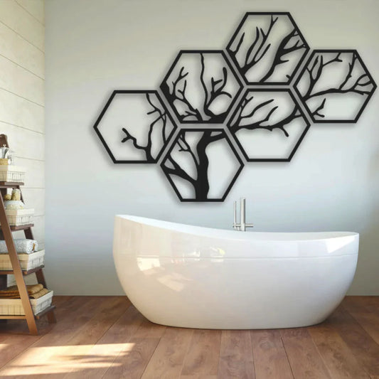Painel Árvore Hexagonal | Modelo 1