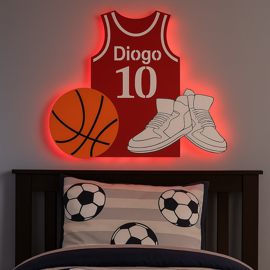 Camisola de Basquetebol com luz LED